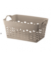 CESTO FLEXIVEL RETANGULAR 22L CAPUCCINO