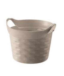 CESTO FLEXIVEL REDONDO 20L CAPUCCINO  (ES)