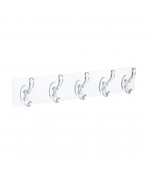 GANCHO COM ADESIVO 5 GANCHOS