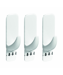 GANCHO RETANGULAR BRANCO - P